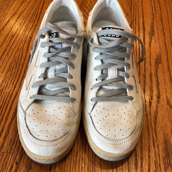 Golden Goose Ballstars white with light pink star sz 39 - Picture 9 of 13